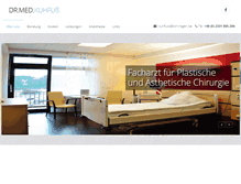 Tablet Screenshot of dr-kuhfuss.de